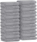Avalon Towels Microfiber Salon Towel - Grey Hand Towels Bulk 24 Pack - Lint Free Fleece Microfiber Hand Towel, Soft & Ultra-Absorbent Ideal for Facial Spa & Gym Work Out 16"x26" (Not Bleach Proof)