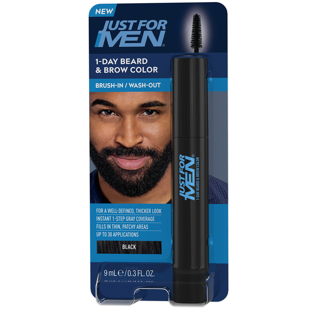 JUST FOR MEN 1-Day Beard & Brow Color, Temporary Color, Black