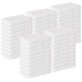 GREEN LIFESTYLE Washcloths 12" x 12" 40 Pack - 100% Cotton Wash Cloths, Soft Absorbent Face Towels, Bulk Washcloths for Body, Bathroom, Shower and Daily Use (White)