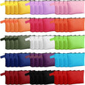 Reginary 60 Pcs Multicolor Canvas Makeup Bag Bulk Portable Travel Cosmetic Pouch Versatile Blank Toiletry Bag with Zipper for Women DIY Craft Purse Pencil Case (7.5 x 5 x 2 Inch)