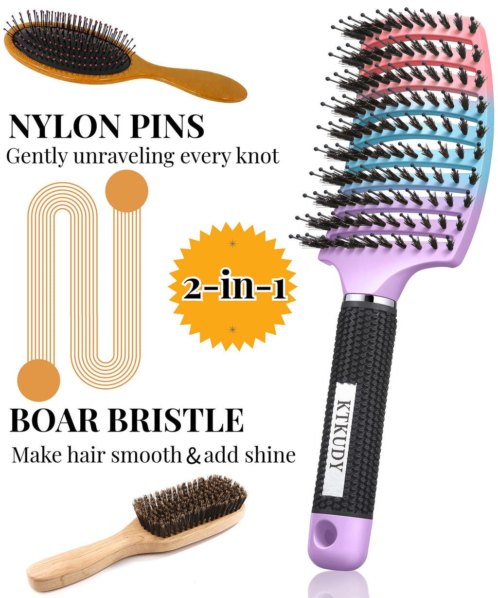 Detangling Brush for Women & Kids, Wet & Dry Hair, All Hair Types