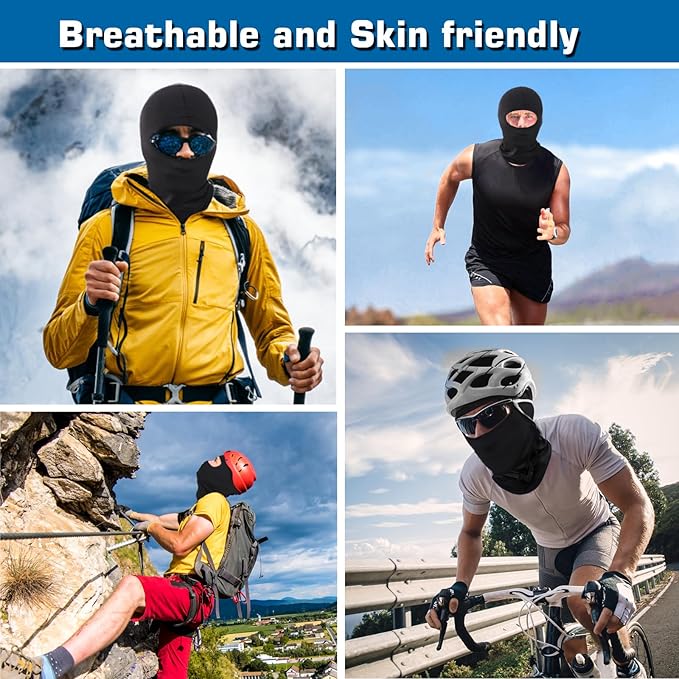 Xeoxarel 6 Pack Balaclava, UV Protector Face Mask Men/Women，Multi - Color