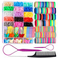 Teenitor Hair Rubber Bands Elastic Hair Ties, Hair Accessories for Girls, Colorful Rubber Bands for Hair Baby Hair Ties, Hair Elastic for Toddler Girls Kids Elastic Ties