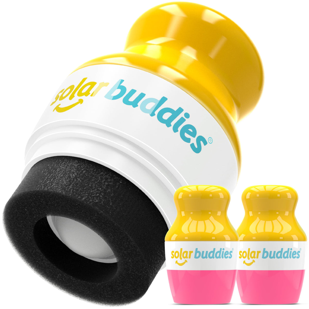Solar Buddies Sunscreen Applicator – Full Green & Blue Duo – BPA-Free Refillable Roll-on Sponge for Sunscreens & Lotions – For Kids, Adults & Families – 3.4Fl Oz– Perfect for Travel
