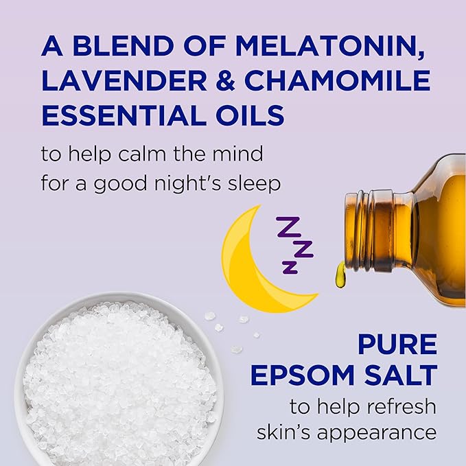 Dr Teal's Sleep Body Wash with Pure Epsom Salt, Melatonin, Lavender & Chamomile Essential Oil Blend, 24 fl oz (Pack of 2)