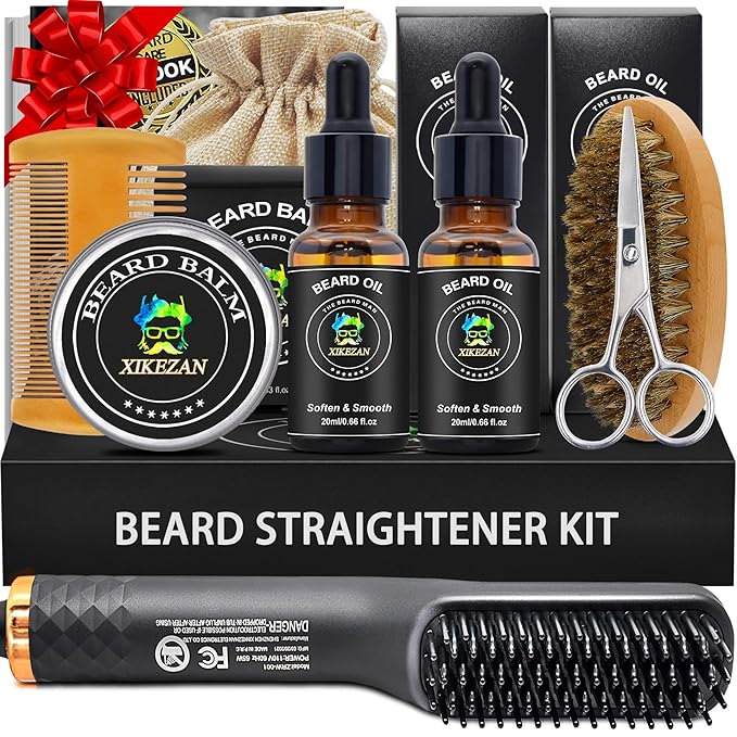 XIKEZAN Beard Oil,Beard Oil for Men,120ml/4.25 OZ Large Volume Sandalwood Natural Beard Growth Oil,Promote Beard Care Growth Mustaches Soften Strength Leave in Conditioner,Unique Gifts for Men Him Dad