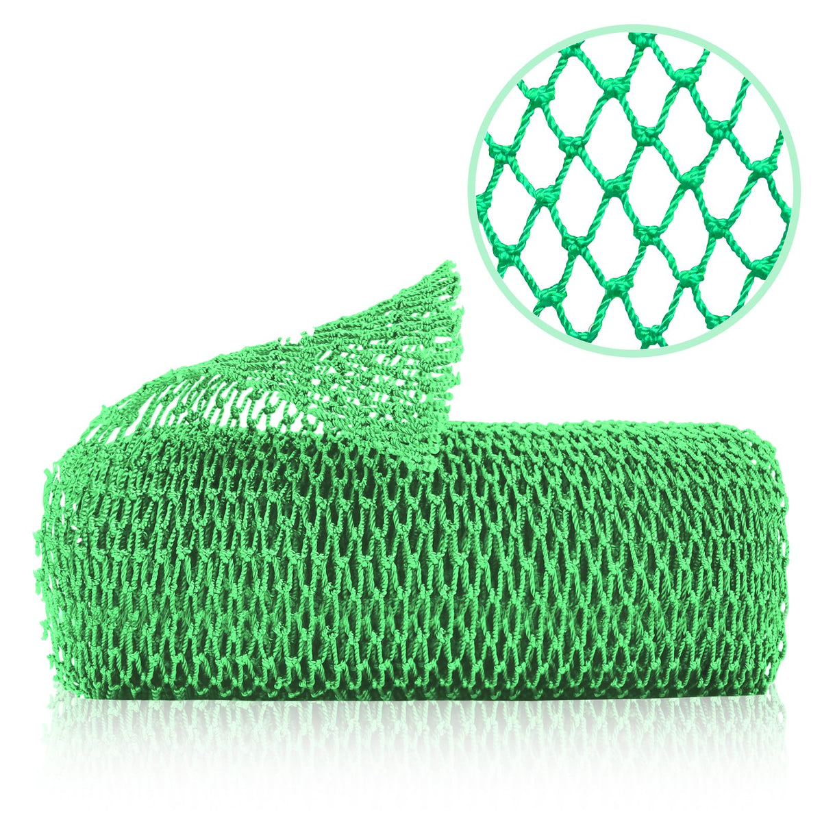 ZOCY African Net Sponge, Authentic Exfoliating Body Scrubber for Bath and Shower, Multiple Textures with Gentle Deep Exfoliating and Rich Lather for All Skins (Orange)
