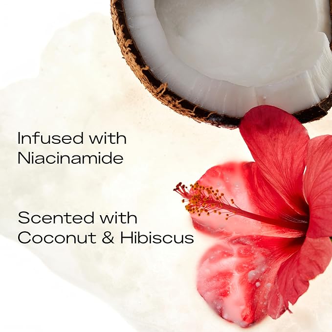 SheaMoisture Illuminating Body Butter with Coconut & Hibiscus, Niacinamide and Pro-Ceramides, Renewing Skin’s Natural Glow, 48H Moisturizing 11.5 oz