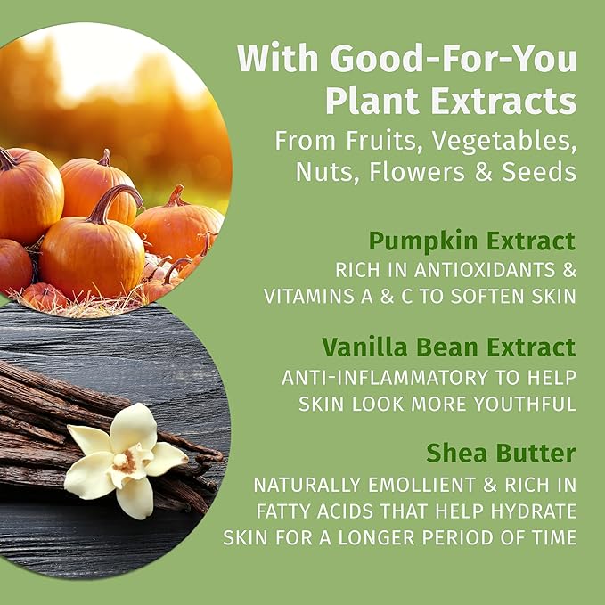 Limited Edition Pumpkin Spice & Vanilla Chai Herbal Moisturizing Body Lotion (17 oz) – Fall Scented for Women or Men with Dry or Sensitive Skin - Hydrating Moisturizer for Daily Radiance