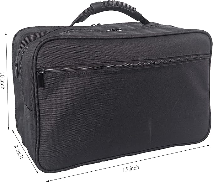 Tense Edano Pro Large Capacity Beauty Hairdressing Barber Tool Bag Polyester Hair Equipment Cosmetic Salon Shoulder Organizer Kit Grooming Hair Stylist Scissor Holder Storage Carrying Travel Case