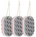 Dimeho 3PCS Bath Sponge,Soft Bath Sponge Gentle Sponge Loofah Body Scrubber