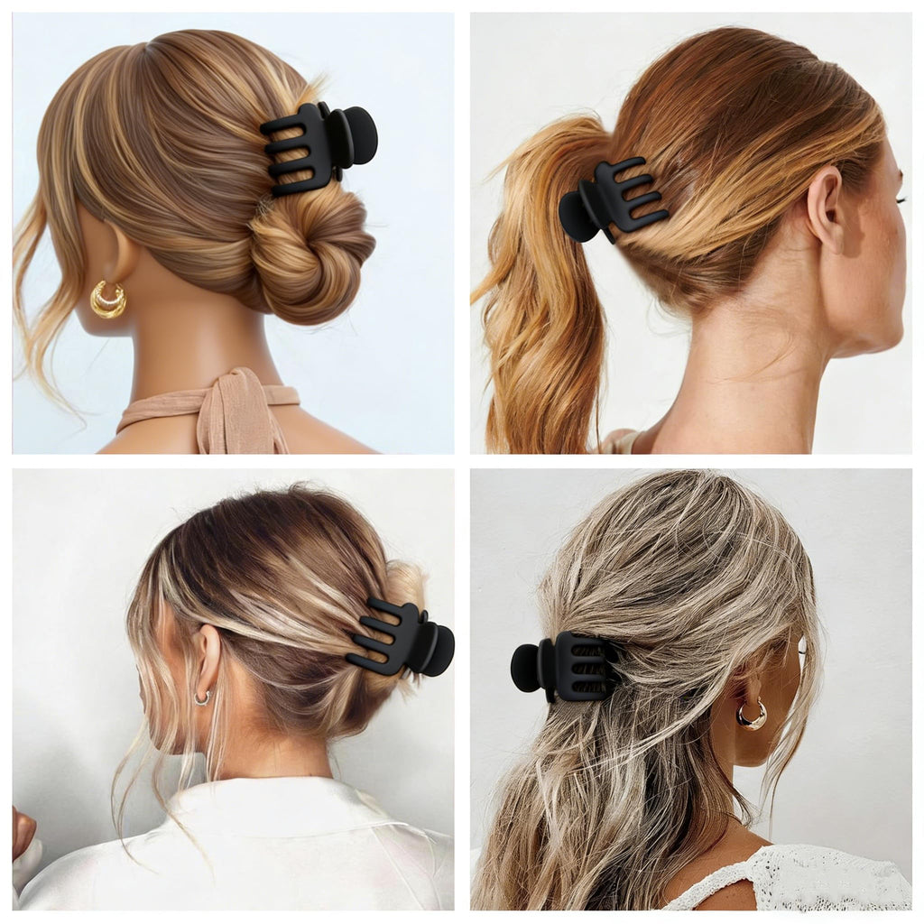 SMKSL 8 Pcs Hair Claw Clips for Women & Girls 2 Styles Hair Accessories