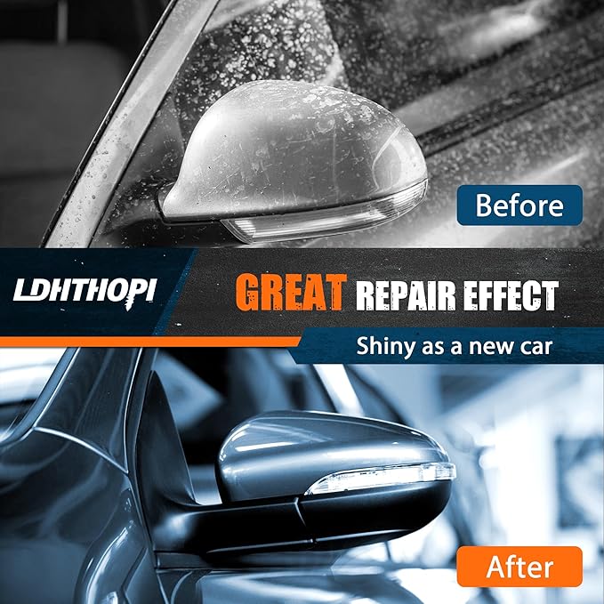 LDHTHOPI Dual Action Polisher, 980W 5/6 Inch, 9MM Random Orbital Buffer Polisher for Car Detailing, 2800-5800RMP, 6 Variable Speed Buffer Polisher with 8 Detachable Pads