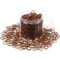 2000 Pack Mini Rubber Bands Elastic Hair Bands Soft Hair Ties with Box for Hair Braiding Hair Wedding Hairstyle(Dark Brown)