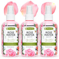 De La Cruz Pure Rose Water Body Mist,Rosewater Spray for Face, Skin & Hair, Rose Toner & Rose Water for Hair Alcohol Free, Paraben Free 8 fl oz (3 Bottles)