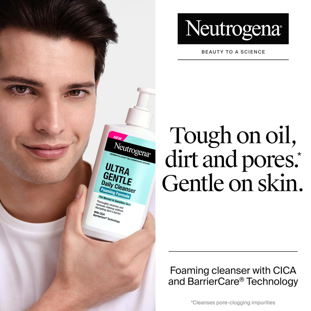 Neutrogena Ultra Gentle Foaming Facial Cleanser, Fragrance-Free, 12 fl oz