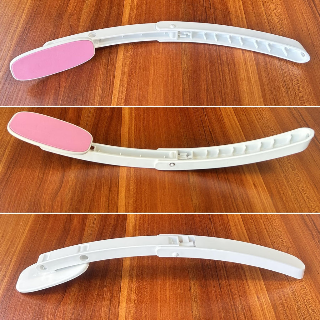 Vivificenca Daily Lotion Applicator for Back and Body - Self Tanner and Sunscreen Applicators for Lotion and Tanning Oils Smooth EVA Pad and Foldable Curved Handle,Easy to Carry (Pink)