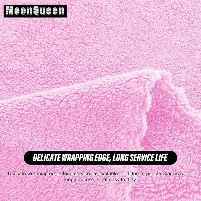 MOONQUEEN Ultra Soft Premium Washcloths Set - 12 x 12 inches - 72 Pack - Quick Drying - Highly Absorbent Coral Velvet Bathroom Wash Clothes (Frozen Berry)