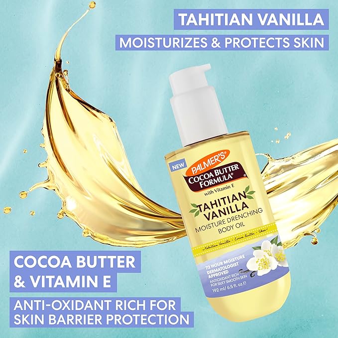 Palmer's Tahitian Vanilla Body Oil, Cocoa Butter Formula (6.5 Fl Oz)