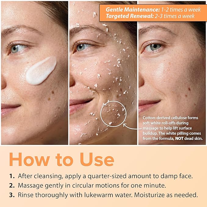 Ebanel Brightening Peeling Gel with Cellulose, Rice, Papaya, HA, Cica, 2PK