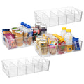 ClearSpace Pantry Storage Bins with Removable Dividers, XL, 4 Pack