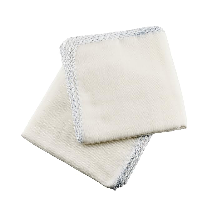 Karlling Muslin Face Cloths, 10 Pack – 100% Cotton Reusable Facial Cleansing Cloths, Gentle Exfoliating Makeup Remover Wipes for All Skin Types, Soft & Washable, 11.8 Inch
