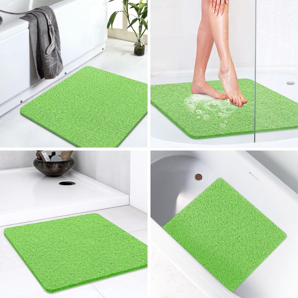 LuxStep Shower Mat Bathtub Mat Non-Slip Bath Mat with Drain, Quick Drying