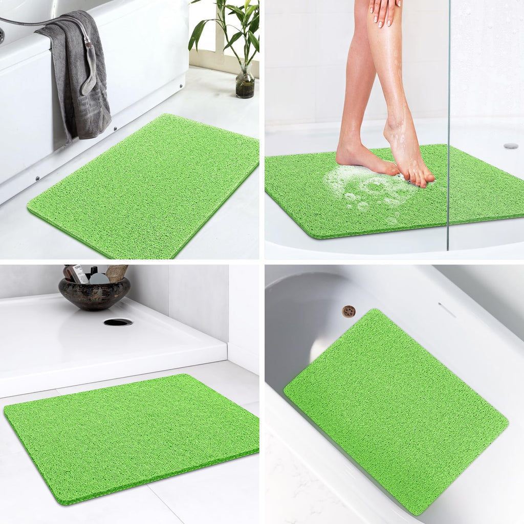 LuxStep Shower Mat Bathtub Mat Non-Slip Bath Mat with Drain, Quick Drying