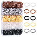 YGDZ Elastic Hair Bands, 5 Colors 600 pcs Hair Ties, Mini Hair Rubber Bands, Elastic Hair Ties for Girl, Ponytail Holders, Hair Accessories for Men, Women, Toddler, Neutral Colors