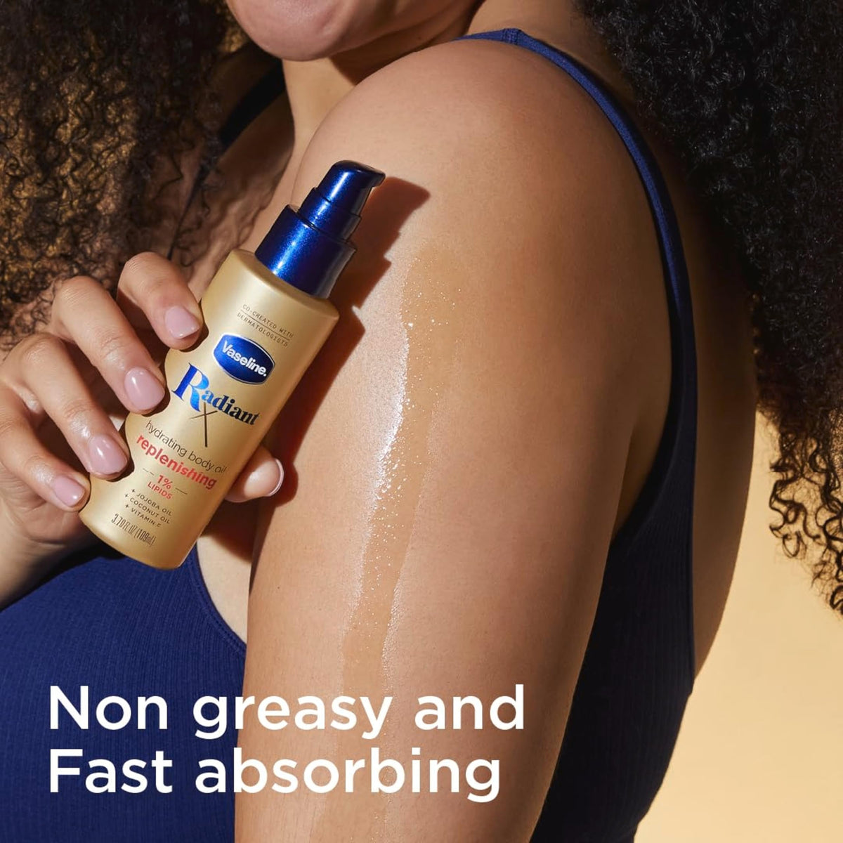 Vaseline Radiant X Replenishing and Hydrating Body Oil For Dull Skin 3.7oz