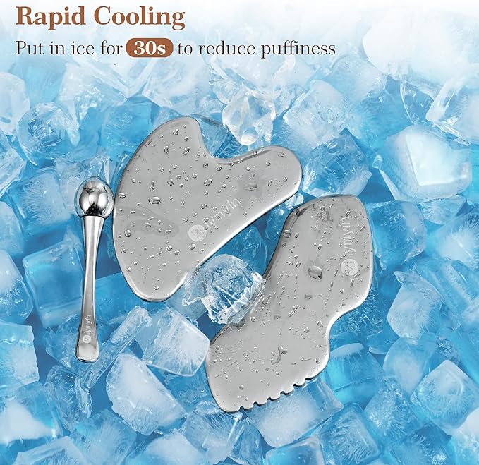 Niymyin 304 Stainless Steel Gua Sha Tool Facial Lift Jawline Gift for her