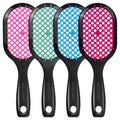 Aussumy 4 Pack Vented Detangling Hair Brush - Detangler Hairbrush with Soft Bristles for Effortless Tangle Free - Ideal for Wet Dry or Curly Damaged Hair for Women Men Kids