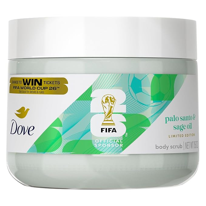 Dove Limited Edition Body Scrub Palo Santo & Sage Oil For Exfoliated & Hydrated skin 15 OZ