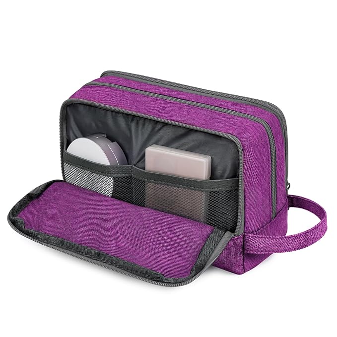 WANDF Travel Toiletry Bag for Men, Small Dopp Kit for Toiletries