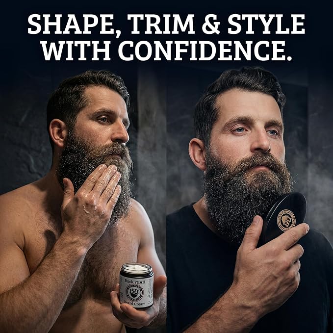 Beard Kit for Men - Beard Care Kit with Balm, Oil & Cream - Includes Wooden Comb, Brush, Scissors & Travel Bag - Vegan, Hypoallergenic, Allergen-Free & Cruelty-Free Grooming Kit
