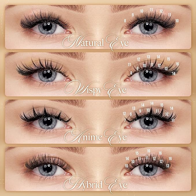 LASHVIEW 0.20 Thickness Silk Fake Eyelash D Curl 12mm Extensions Thick Lashes Natural Individual Semi-Permanent Eyelashes Application for Professional Salon Use