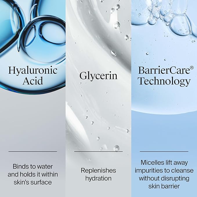 Neutrogena Hydro Boost Face Wash, Fragrance Free, Hydrating Facial Cleanser with Hyaluronic Acid, Daily Foaming Face Wash & Makeup Remover, Hypoallergenic Gel Cleanser, 16 fl. oz