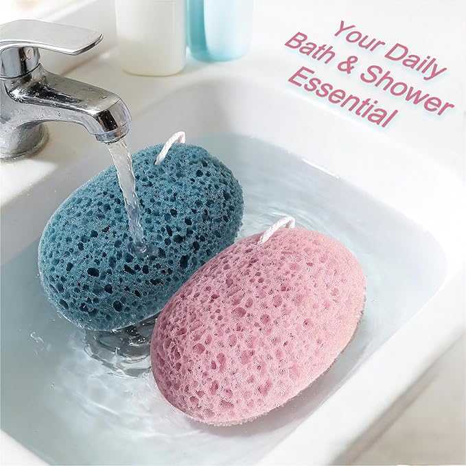 Shower Sponge for Body, Soft Sponge Bath Puffs for Washing