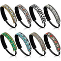 Sintege 8 Pcs Woman Elastic Headband Adjustable Non Slip Velvet Lined Headbands Solid Color Boho Hair Bands for Women Sport Yoga Work Makeup Stylish Hairband(Fresh Style)
