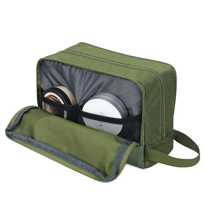 WANDF Travel Toiletry Bag for Men, Small Dopp Kit for Toiletries