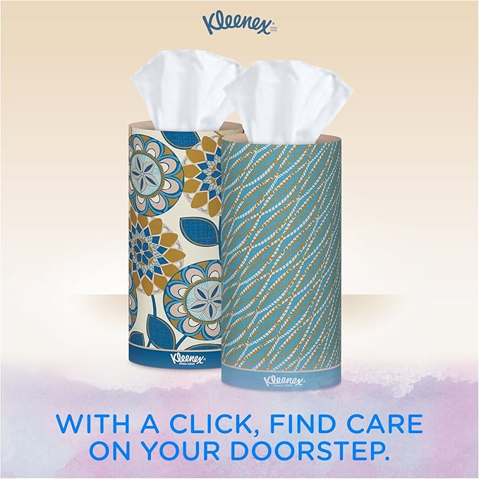 Kleenex Perfect Fit Facial Tissues, 50 Count (pack Of 12)