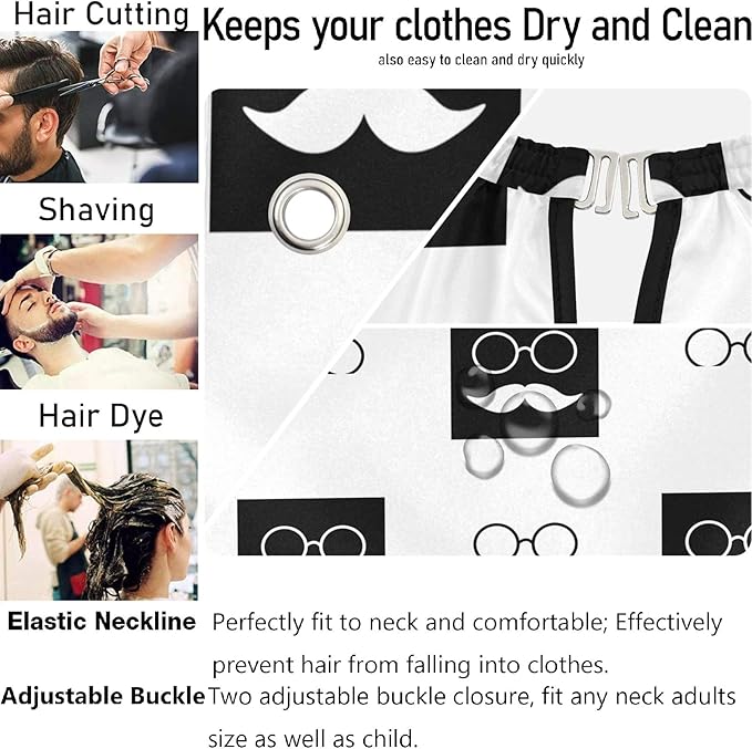 Stylish Barber Cape - Unisex Hair Cutting Apron for Men & Women