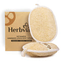 Herbvian Natural Loofah Exfoliating Body Scrubber Pads for Bath and Shower