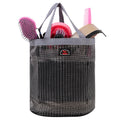 BARN & STABLE Breathable & Waterproof Mesh Horse Grooming Bag with 8 Pockets Tear-Resistant Grooming Tote for Horse Grooming Caddy Bag Organizer to Secure Items(Silver)