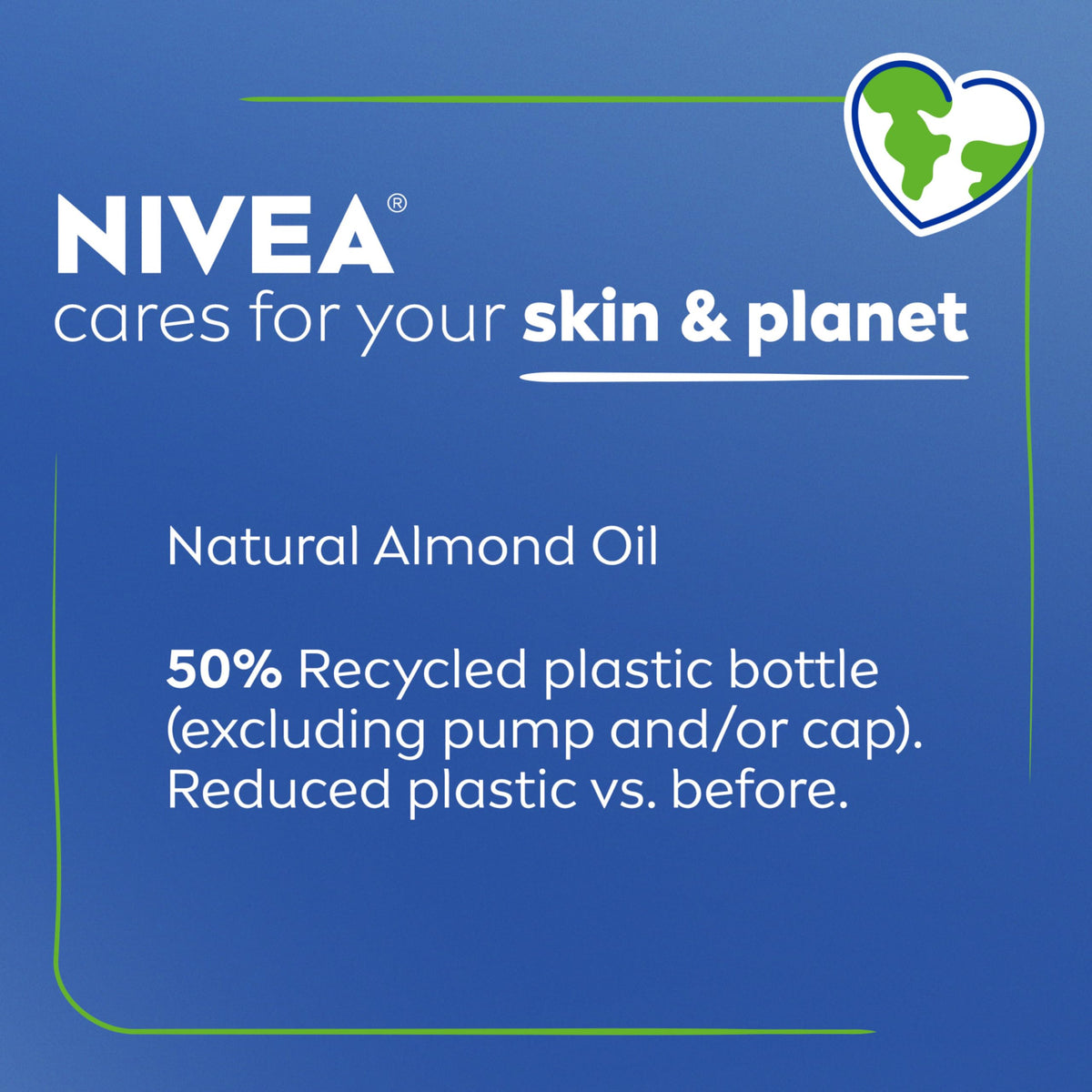 NIVEA Oil In Lotion Body Lotion, Vanilla and Almond Oil, 3 x 16.9 FL OZ