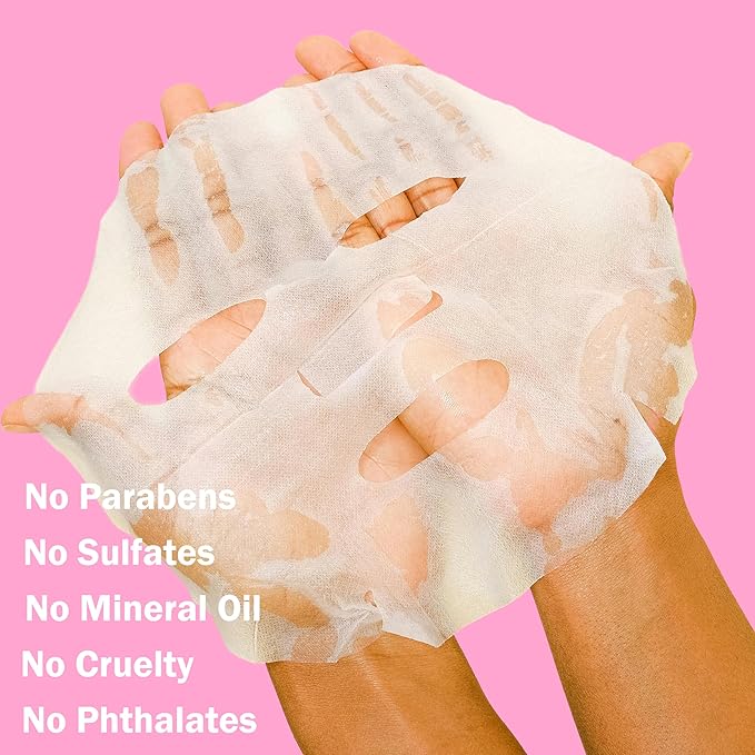 Meleell 40 Pack Collagen Face Masks Skincare Bulk for All Skin Types,Hydrating Spa Sheet Mask for Sensitive Skin, Facial Mask Sets For Women Skin Care,Hydrating Face Mask Gifts Set for Teen Girls