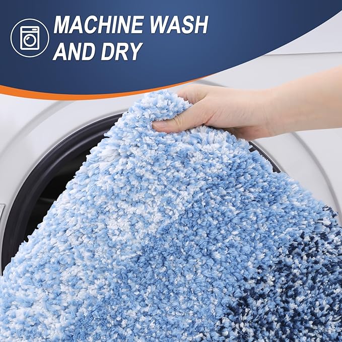 OLANLY Microfiber Bathroom Rugs Sets 3 Piece, 30"x20"+24"x16"+24"x20"
