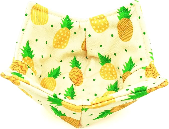 ROGITU Cotton Microwavable Bowl Cozy, Microwave-Safe Hot Bowl Holders, Soup Bowl Cozy Bowl Hot Pads (U)