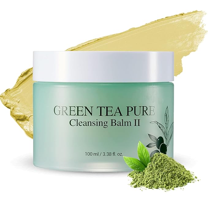 YADAH Green Tea Matcha Sorbet Cleansing Balm II (3.38 fl oz) – Makeup Remover for Sensitive Skin, Gentle Melting Balm, Hydrating, Residue-Free, Vegan