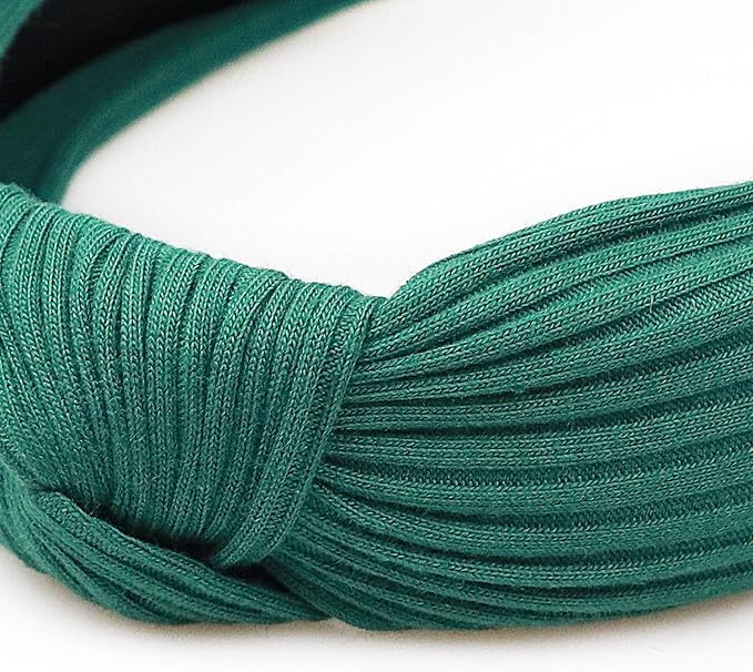 DRESHOW 8 Pack Knotted Headbands for Women Wide Turban Headband Yoga Exercise Ribbing Head Wraps Hair Bands Accessories